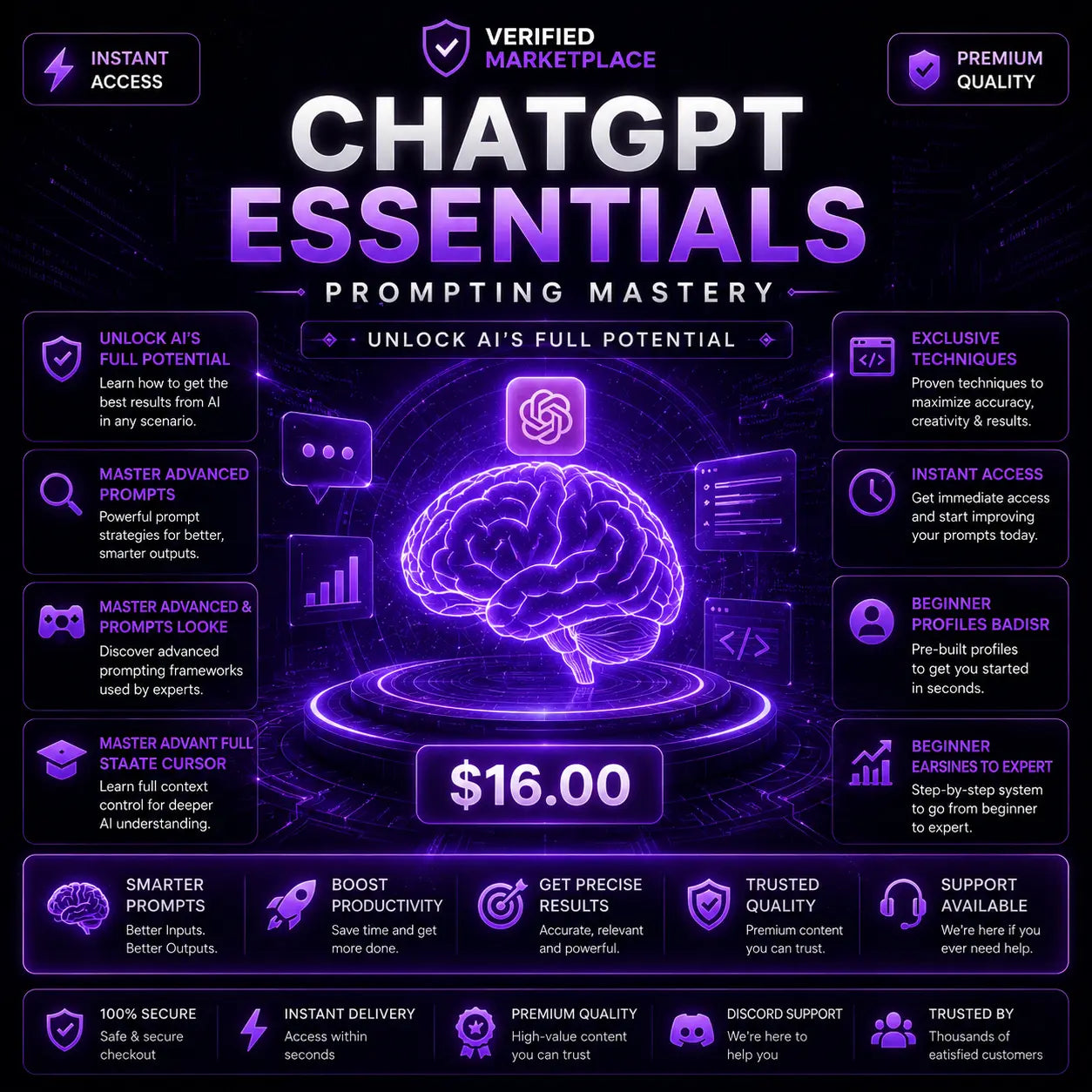 Digital Licences Store ChatGPT Essentials Guide PDF, a creator tools digital download showing a professional training resource.